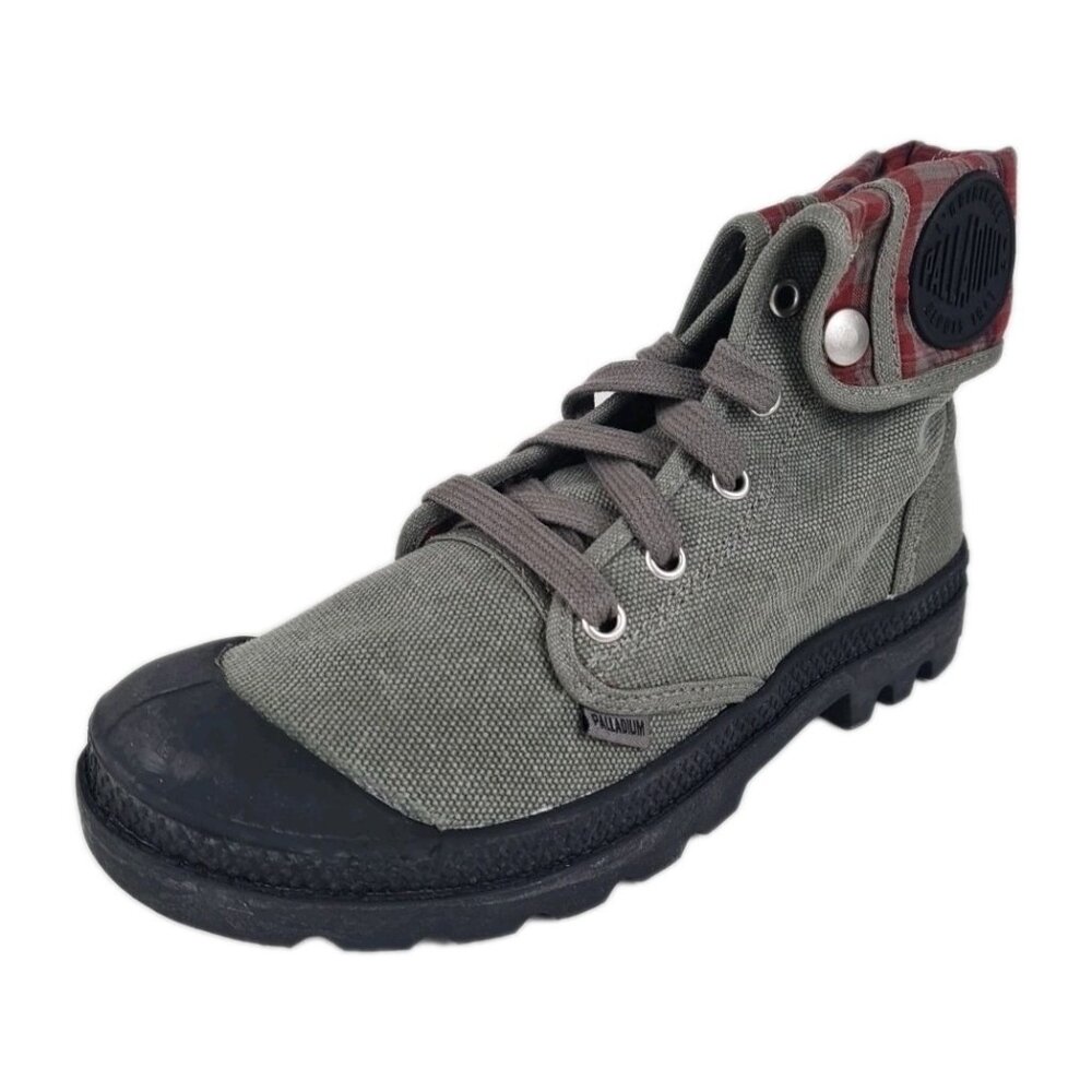 Palladium Indigo High  Outdoor Hiking Canva Women Boots Stone